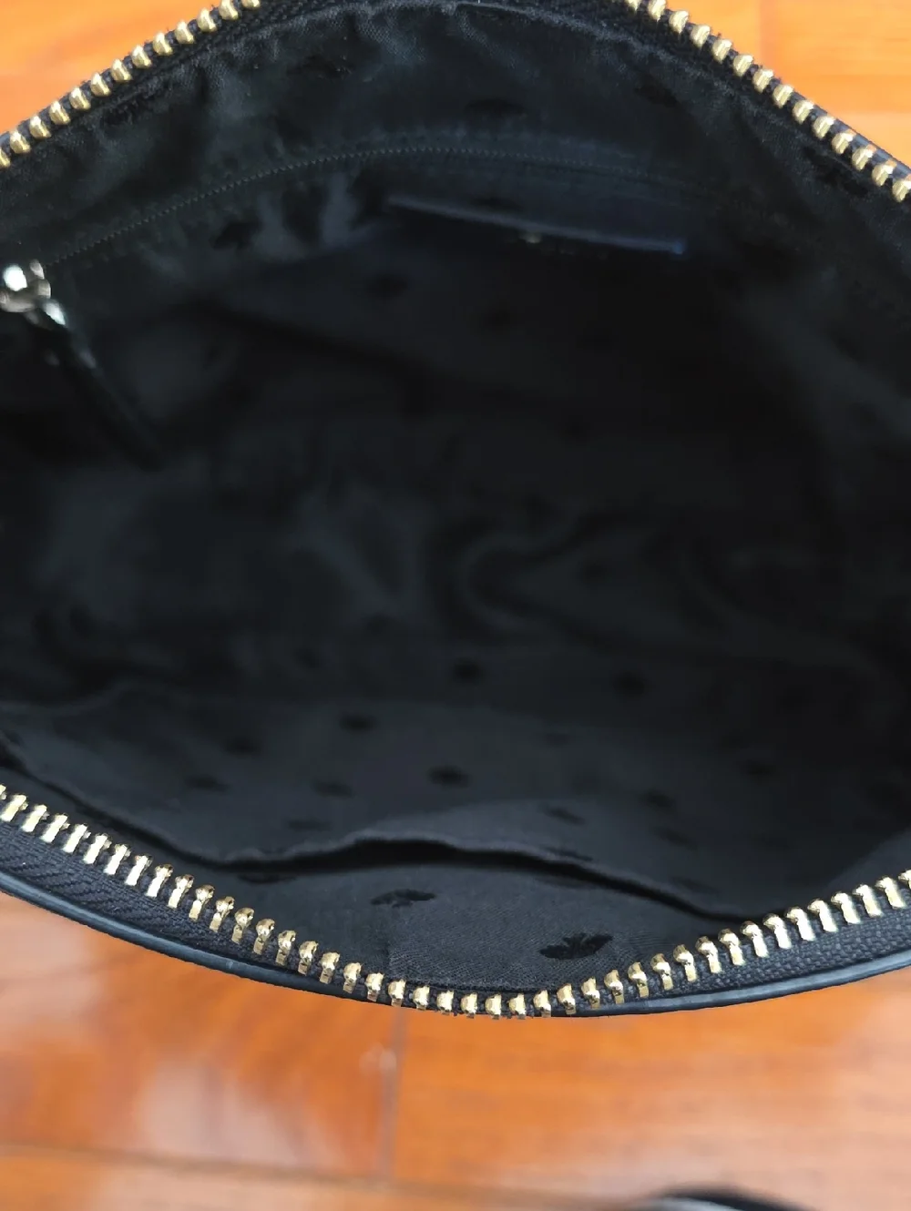 Kate Spade Large Rosie Black Leather Crossbody Bag with Striped And Solid Strap